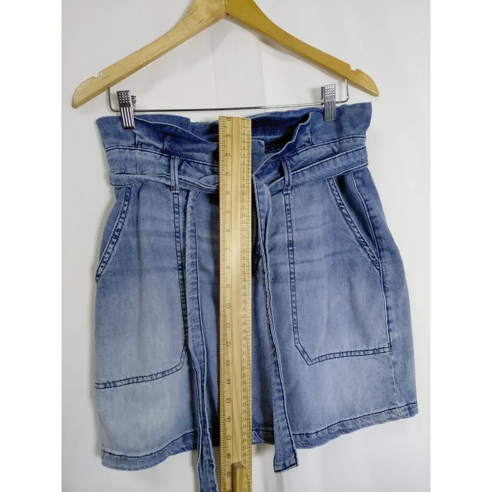 Free People Blue Mini Denim Casual Skirt Women Size 8
